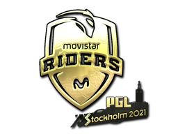 印花 | Movistar Riders （金色） | 2021年斯德哥尔摩锦标赛