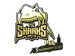 印花 | Sharks Esports （金色） | 2021年斯德哥尔摩锦标赛