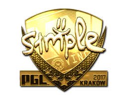 印花 | s1mple(金色)| 2017年克拉科夫锦标赛